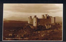 RB 967 - Judges Real Photo Postcard - Harlech Castle And Snowdon - Merioneth Wales - Merionethshire