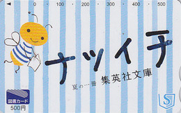 Carte Prépayée Japon - Animal -  Insecte ABEILLE - BEE Insect Japan Tosho Card  - BIENE Prepaid Karte - 52 - Abeilles