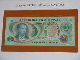 5 Pesos- Limang Piso - Republika Ng Plipinas - PHILIPPINES  - Billet Neuf - UNC  !!! **** ACHAT IMMEDIAT *** - Filipinas