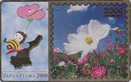 Télécarte DOREE Japon / 110-016 - Animal - ABEILLE - BEE GOLD Phonecard ** Série JAPAN FLORA ** - BIENE - ABEJA - 65 - Honingbijen