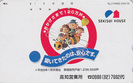 Télécarte Japon / 330-58954 - ABEILLE - BEE Japan Phonecard ** Sekisui House ** - BIENE - ABEJA - 80 - Honingbijen