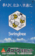 Télécarte Japon / 110-011 - Animal - ABEILLE - BEE Japan Phonecard / Swingbee - BIENE Telefonkarte - ABEJA - 82 - Abeilles