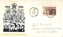 (939) FDC Cover Posted From Canada - 1966 - 1961-1970