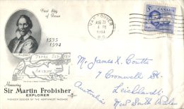 (939) FDC Cover Posted From Canada - 1963 - 1961-1970