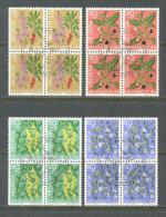 1974 SWITZERLAND PRO JUVENTUTE BLOCK OF 4 MICHEL: 1042-1045 MNH ** CTO - Neufs