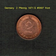 GERMANY    2  PFENNIG  1971 G   (KM # 106a) - 2 Pfennig