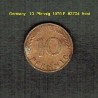 GERMANY    10  PFENNIG  1970 F  (KM # 108) - 10 Pfennig