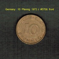 GERMANY    10  PFENNIG  1972 J (KM # 108) - 10 Pfennig