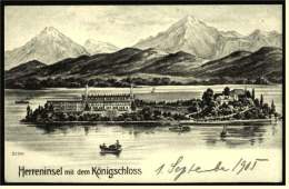 Herreninsel Im Chiemsee Mit Dem Königschloss  -  Ansichtskarte Ca.1905  (2701) - Traunstein