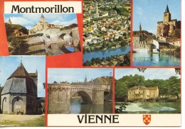 Montmorillon Vienne Multivues : Vieux Pont Notre Dame Générale Octogone Moulin Sur Gartempe - Montmorillon