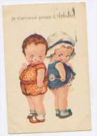 Enfants, Kind, Child, Bambino, "Je N'arriverai Jamais à L'effeuiller", Oblitération Strasbourg 1934, Flamme SPA Bon état - Humorous Cards