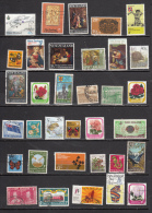 NOUVELLE ZELANDE LO T  DE 34 TIMBRES OBLITERES DIFFERENTS - Lots & Serien