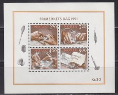 = Bloc De 4 Timbres Neufs, Norvège Frimerkets Dag 1991, - Blocchi & Foglietti