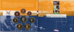 Paraolympic Niederlande EURO-set 2001 Stg 30€ Königliche Münze Nederland Den Haag Klappfolder 1C-2€ Set Coins Netherland - Autres – Europe