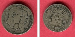 BELGIQUE 2 FRANCS 1830-1880  TB 75 - 2 Francs