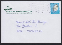 2012 - BELGIË/BELGIQUE/BELGIEN - Cover "Backhand Tennis Club" - Y&T 4234 [Pieris Brassicae] + GENT X - Covers & Documents