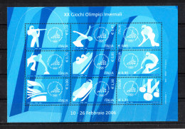 Italia    -   2006.  Olimpiadi Invernali. Foglietto " Torino 2006 "  MNH, Perfetto, Raro - Invierno 2006: Turín