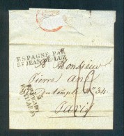 MADRID A PARIS - ...-1850 Prephilately