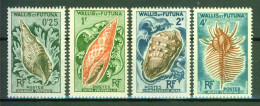 Coquillages - WALLIS ET FUTUNA - Charonia Tritonis, Mitra Episcopalis, Porcelaine, Murex - N° 162-163-164-165 ** - 1962 - Ungebraucht