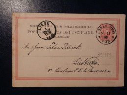 39/354   CP  1898   TO  BELGIUM - Cartas & Documentos