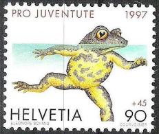 Schweiz Suisse Pro Juventute 1997: Bombina Variegata Zu 346 Mi 1631 Yv 1559 ** MNH Zum Postpreis - à Prix Postale - Rane