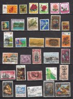 NOUVELLE ZELANDE  LOT DE 35 TIMBRES DIFFERENTS OBLITERES - Collections, Lots & Series