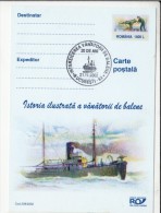 WHALES HUNTER'S HISTORY, WHALES, SHIP, PC STATIONERY, ENTIER POSTAL, 2002, ROMANIA - Whales