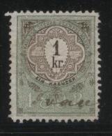 AUSTRIA ALLEGORIES 1893 1KR REVENUE ERLER 297 PERF 11.75 X 11.75 - Steuermarken