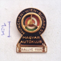 Badge / Pin ZN000942 - Hungary (Magyar) Auto Klub Rally (Rallye) München - Wien - Budapest 1964 - Rally