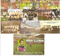 ** LESOTHO 75th ANN. FIRST WORLD CUP SOCCER FOOTBALL CALCIO S/S+ SHEET MNH - Nuevos