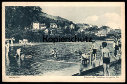 ALTE POSTKARTE RODANGE PISCINE DE NATATION EN PLEIN AIR Bad Bath Luxembourg Luxemburg Rodingen Cpa Postcard AK - Rodingen