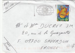 1999,  LETTRE , NOUVELLES CALEDONIES, NOUMEA Pour La FRANCE, YV  781 MEROU  /4389 - Lettres & Documents