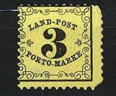 FILATELIA - GERMANIA - BADEN - SEGNATASSE PORTO MARKE ANNO 1862 - # 2 NUOVO LINGUELLATO * HINGED - Ungebraucht