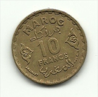 1952 - Marocco 10 Francs, - Marruecos