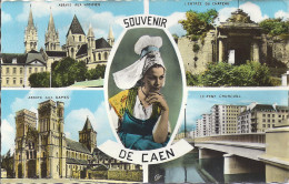 CAEN  MULTIVUES ANNEE 1965 - Caen
