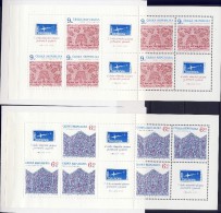 ##A1734. Czech Republic 2003. Art. Pieces Of Lace. 2 Complete Booklets. Michel 106-07. MNH(**). - Neufs