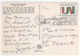 Beau  Timbre  Poste Aérienne N° 18 Sur Carte , Postcard Du 22 Jui 1976  Pour La France , 2 Scans - Brieven En Documenten