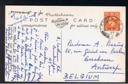 RB 968 - 1950 Postcard - St John's College Chapel - Cambridge - 2d Rate London F.S. / 4 Postmark To Antwerp Belgium - Cambridge