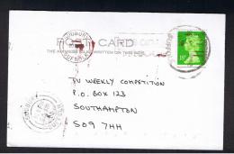 RB 968 - 1992 Postcard - 3 Different Postmarks For Sudbury Suffolk - Briefe U. Dokumente