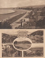 Lot Of 2 Postcards Of Minehead : The Quay Promenade + Genral View The Quay North Walk View From North Hill Lamp Hill - Minehead