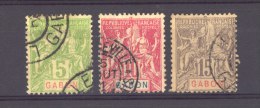 Gabon  :  Yv  19-21  (o) - Used Stamps