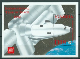 Gambia - 1993 Space Year Block MNH__(TH-13122) - Gambia (1965-...)