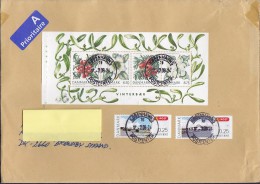 Denmark A Proiritaire Label 2009 Cover Brief BRØNDBY STRAND ATM Frama Label Block Miniature Sheet Booklet Markenheftchen - Briefe U. Dokumente