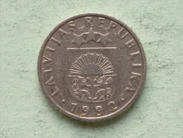 1992 - 50 Santimu / KM 13 ( Uncleaned - For Grade, Please See Photo ) ! - Latvia