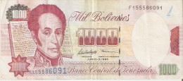 BILLETE DE VENEZUELA DE 1000 BOLIVARES DEL AÑO 1995 (BANKNOTE) - Venezuela