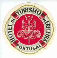 PORTUGAL Etiquette Valise Hotel TURISMO DA ERICEIRA Luggage Label - Etiketten Van Hotels