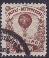 Stadtpost Privatpost PRIVATBEFÖRDERUNG HAMBURG 1888 BALLON - Postes Privées & Locales