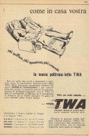 # TWA 1950s Italy Advert Pubblicità Publicitè Publicidad Reklame New York California Airlines Airways Aviation Airplane - Publicidad