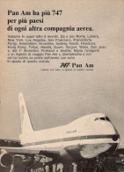 # PAN AM 1970s Italy Advert Pubblicità Publicitè Publicidad Reklame New York Airlines Airways Aviation Airplane - Pubblicità