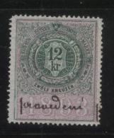 AUSTRIA ALLEGORIES 1893 12KR GREEN/LILAC REVENUE ERLER 304 PERF 13.25 X 13.25 - Fiscale Zegels